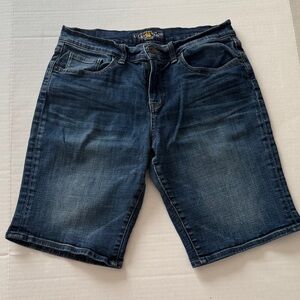 Lucky Brand Dark Blue Denim Bermuda Shorts-Size 6/28